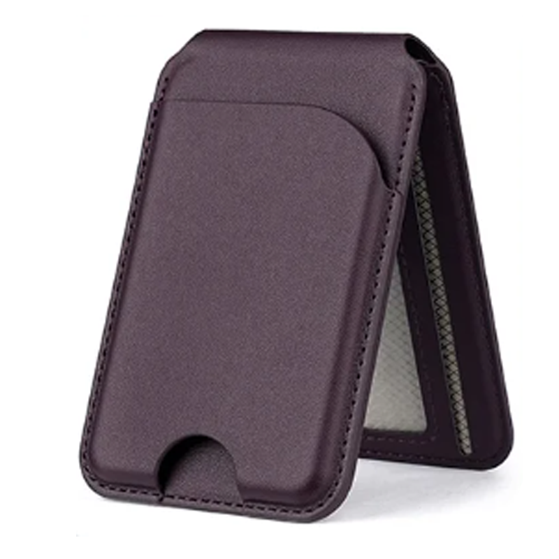 Tarjetero Magnético para Celular con Soporte Plegable en color morado