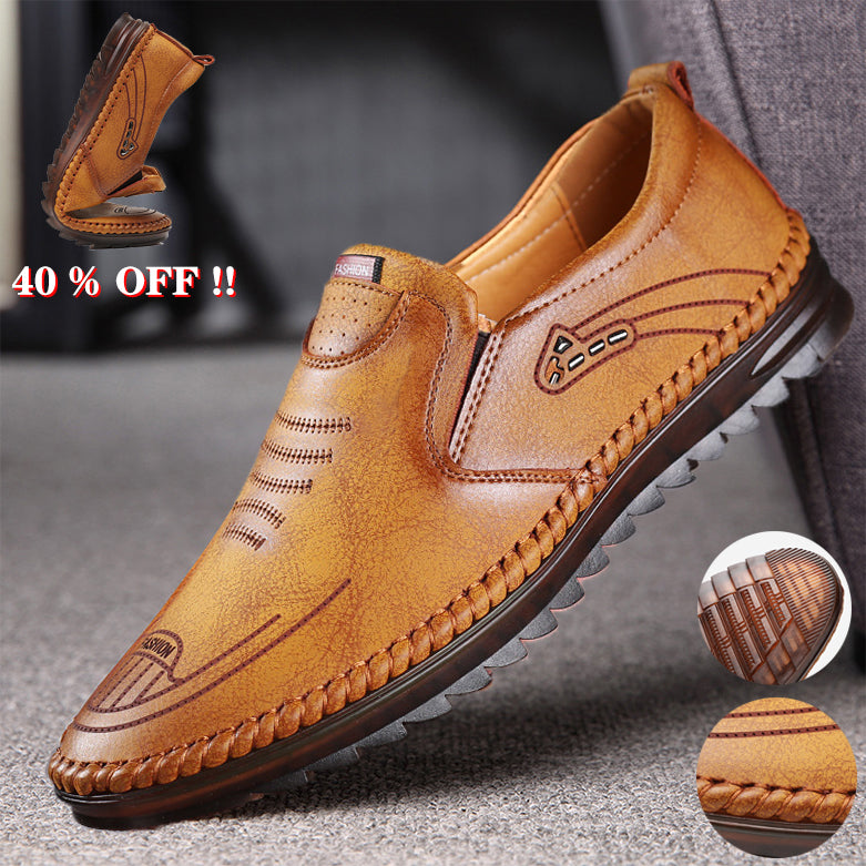 Tenis Casuales de Piel para Hombre Transpirables y Antideslizantes en color marrón