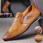 Tenis Casuales de Piel para Hombre Transpirables y Antideslizantes en color marrón