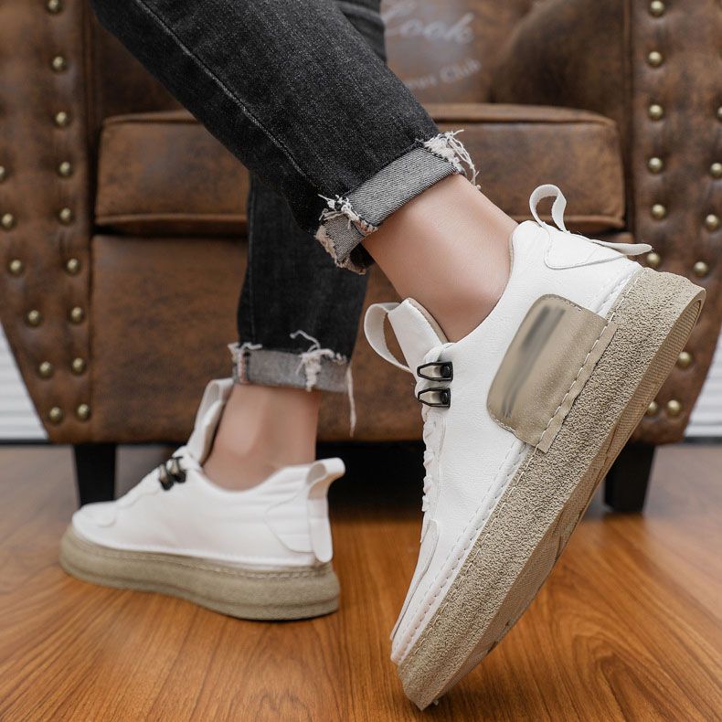 Tenis Casuales de Piel Sintética para Hombre Suela Gruesa - vista 10