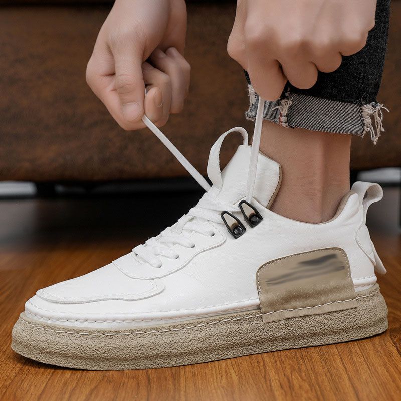 Tenis Casuales de Piel Sintética para Hombre Suela Gruesa - vista 4
