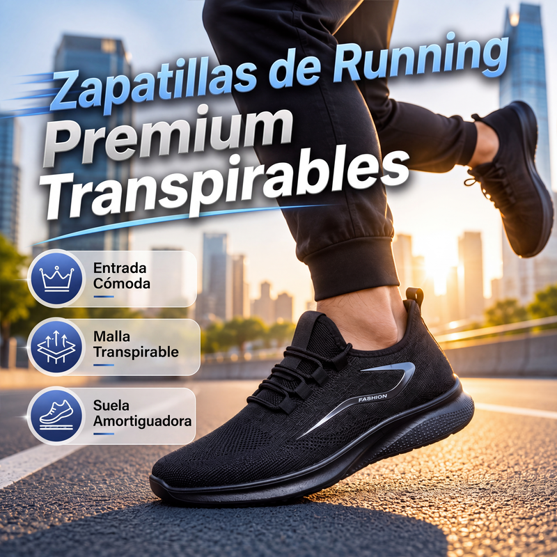Tenis para Correr Transpirables para Hombre Sin Agujetas