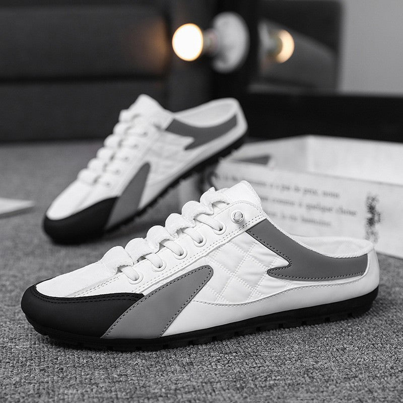 Tenis Sin Talón para Hombre Slip On en color blanco