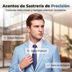 Traje de 2 Piezas para Hombre Corte Moderno Slim - vista 2