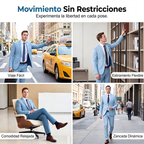 Traje de 2 Piezas para Hombre Corte Moderno Slim - vista 7