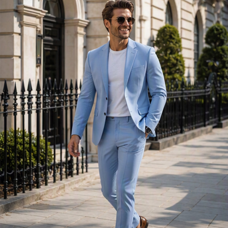 Traje Casual Elástico para Hombre Saco y Pantalón - vista 6