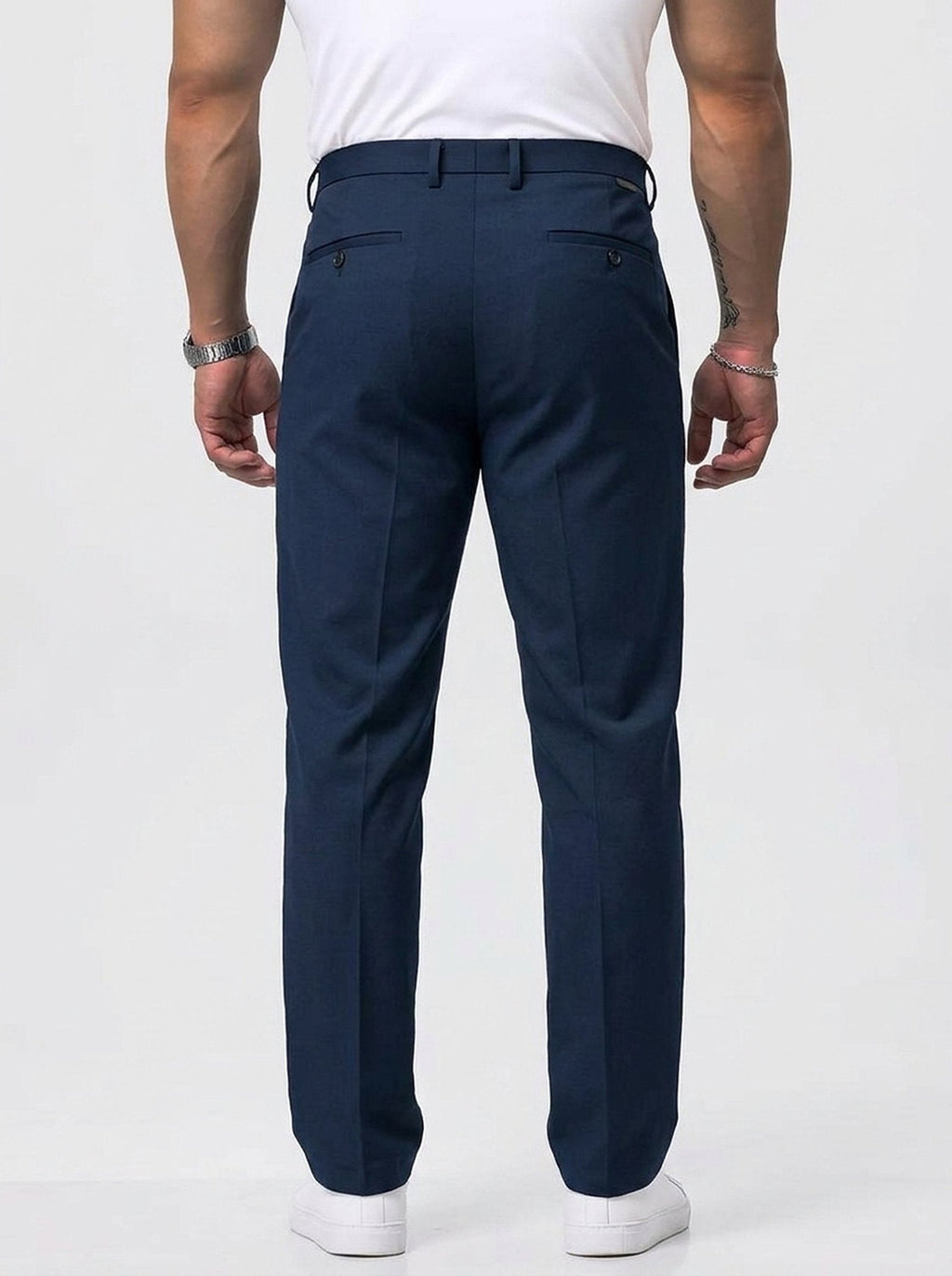 Pantalón de Vestir Elástico para Hombre de Corte Moderno