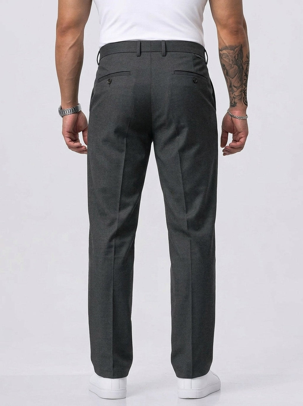 Pantalón de Vestir Elástico para Hombre de Corte Moderno