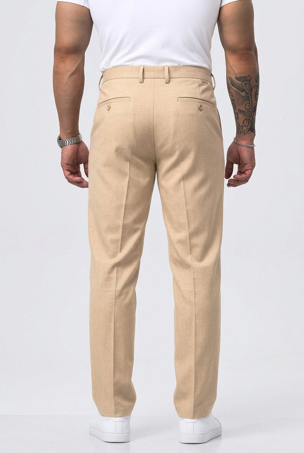 Pantalón de Vestir Elástico para Hombre de Corte Moderno