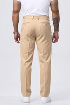 Pantalón de Vestir Elástico para Hombre de Corte Moderno
