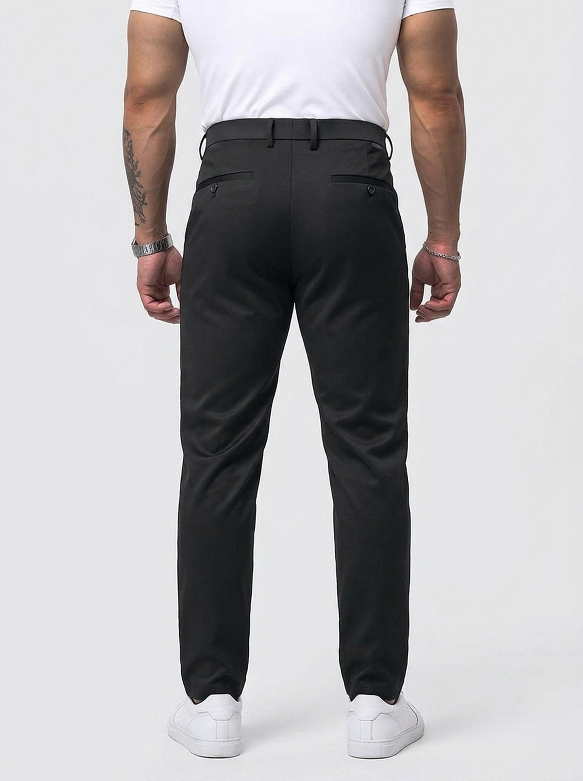 Pantalón de Vestir Elástico para Hombre de Corte Moderno