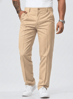 Pantalón de Vestir Elástico para Hombre de Corte Moderno