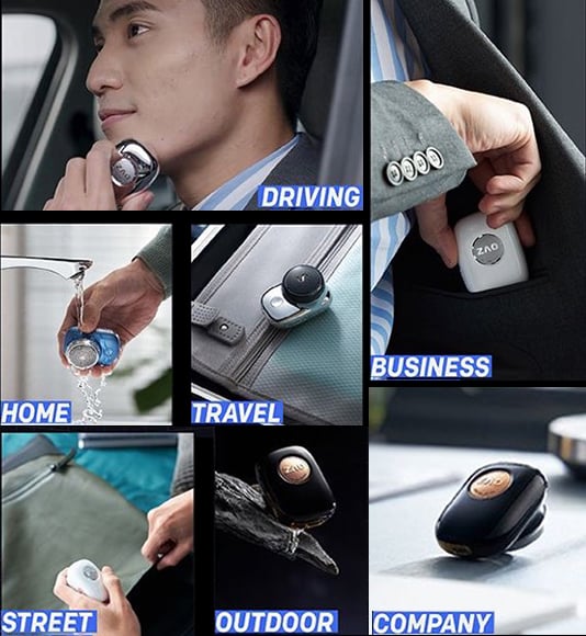 Mini Rasuradora Eléctrica de Bolsillo para Hombre Recargable USB-C