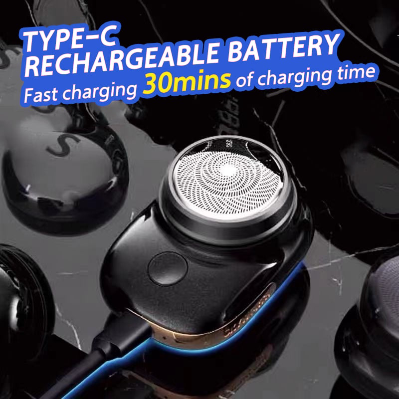 Mini Rasuradora Eléctrica de Bolsillo para Hombre Recargable USB-C