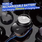 Mini Rasuradora Eléctrica de Bolsillo para Hombre Recargable USB-C