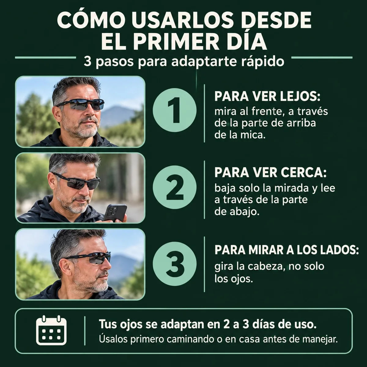 Cómo usar los lentes VisionMax
