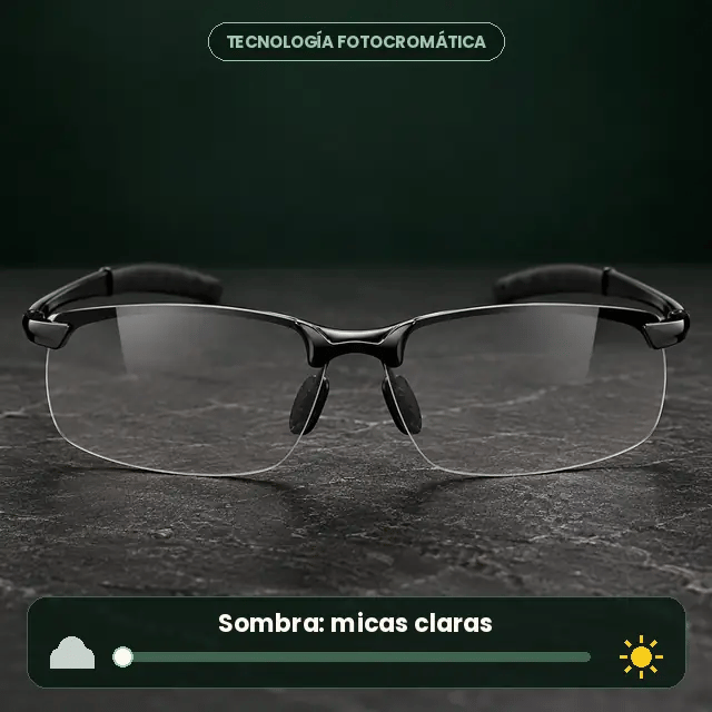 Micas fotocromáticas VisionMax: se oscurecen con el sol