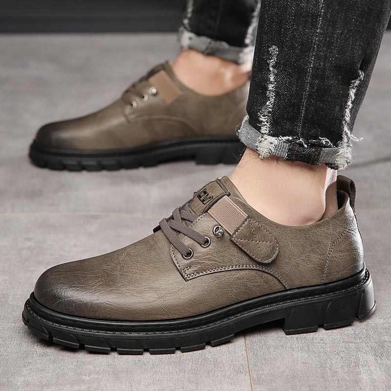 Zapatos Casuales para Hombre con Opción de Alza Interna en color caqui