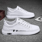 Zapatos Casuales de Piel para Hombre Versátiles en color blanco