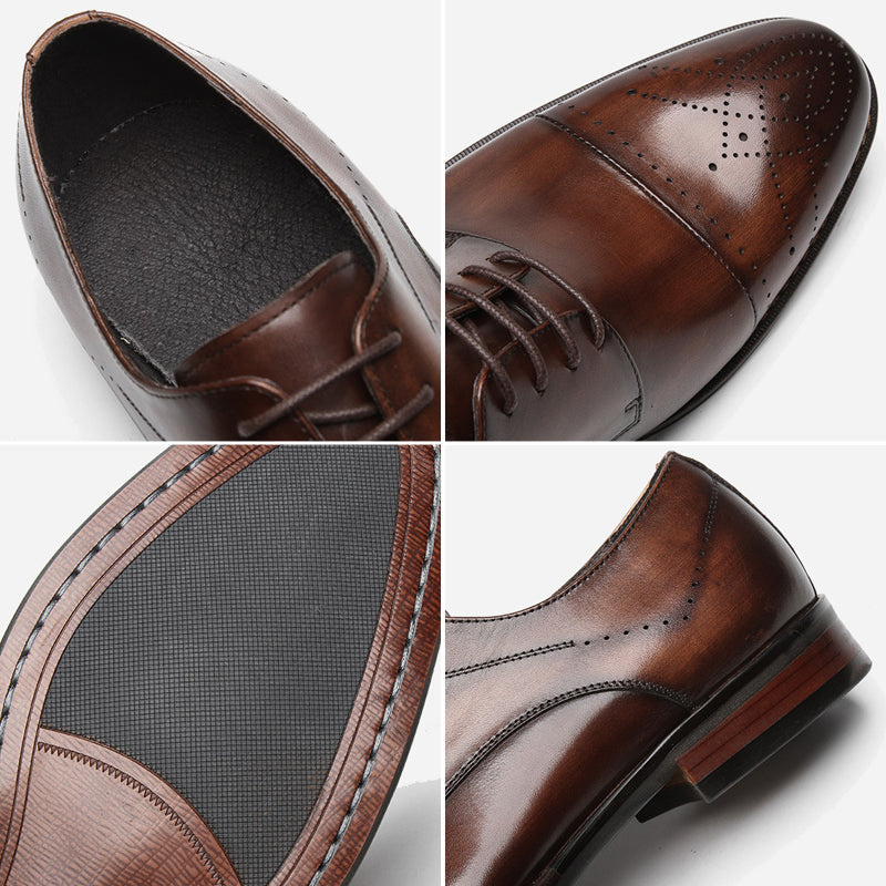 Zapatos de Vestir de Piel Perforada para Hombre - vista 7