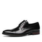 Zapatos de Vestir de Piel Perforada para Hombre en color negro